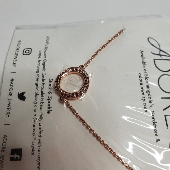 Adore Stack & Sparkle Rose Gold Bracelet Swarovski - Picture 4 of 4